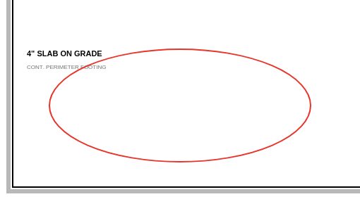 A red ellipse drawn on the sample sheet.