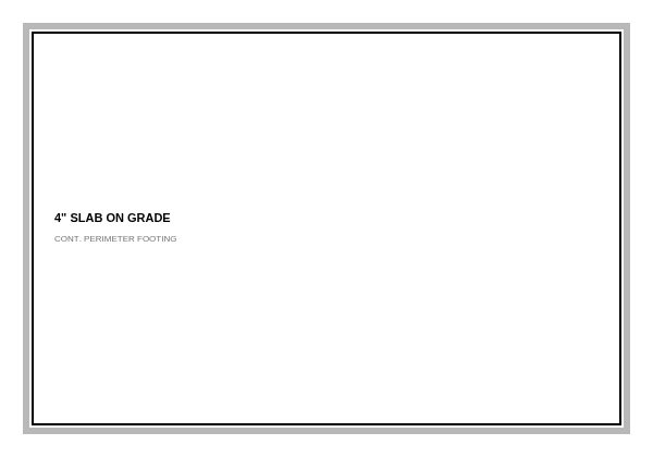 The sample sheet's slab outline before the fill, with the pointer inside it.