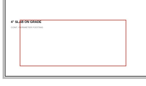 A red rectangle drawn on the sample sheet.